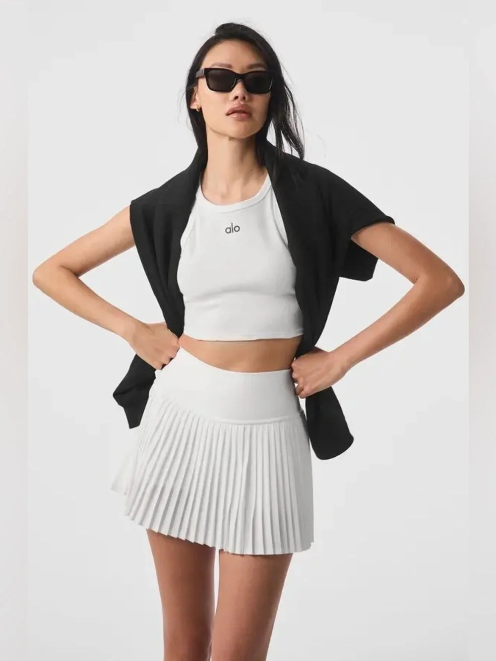 Alo Grand Slam Tennis Skirt White Size Small